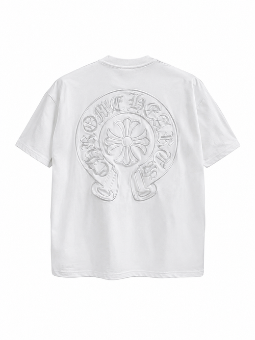 Chrome Hearts Horseshoe Logo Pocket T-Shirt-White