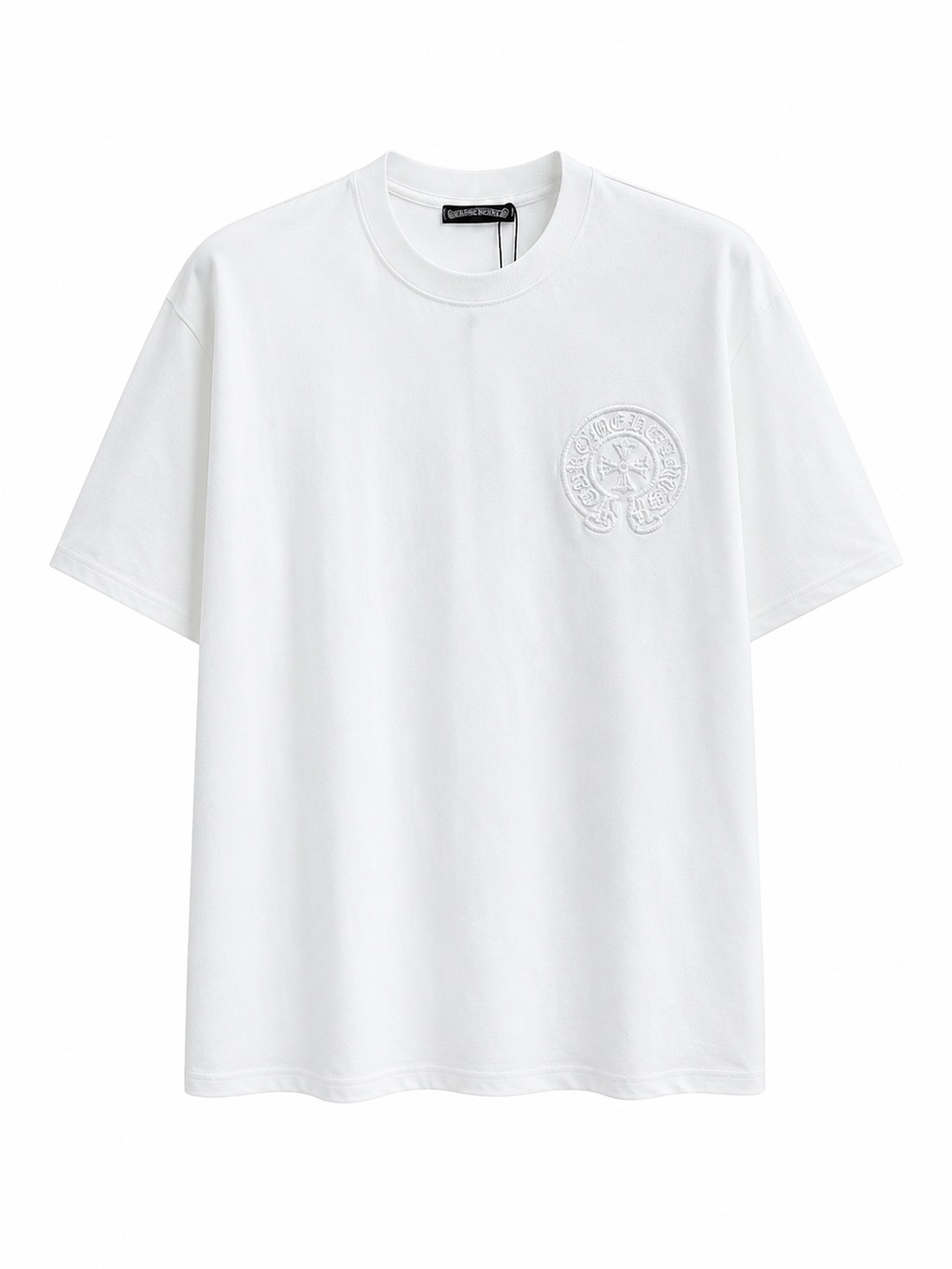 Chrome Hearts Horseshoe Logo Pocket T-Shirt-White
