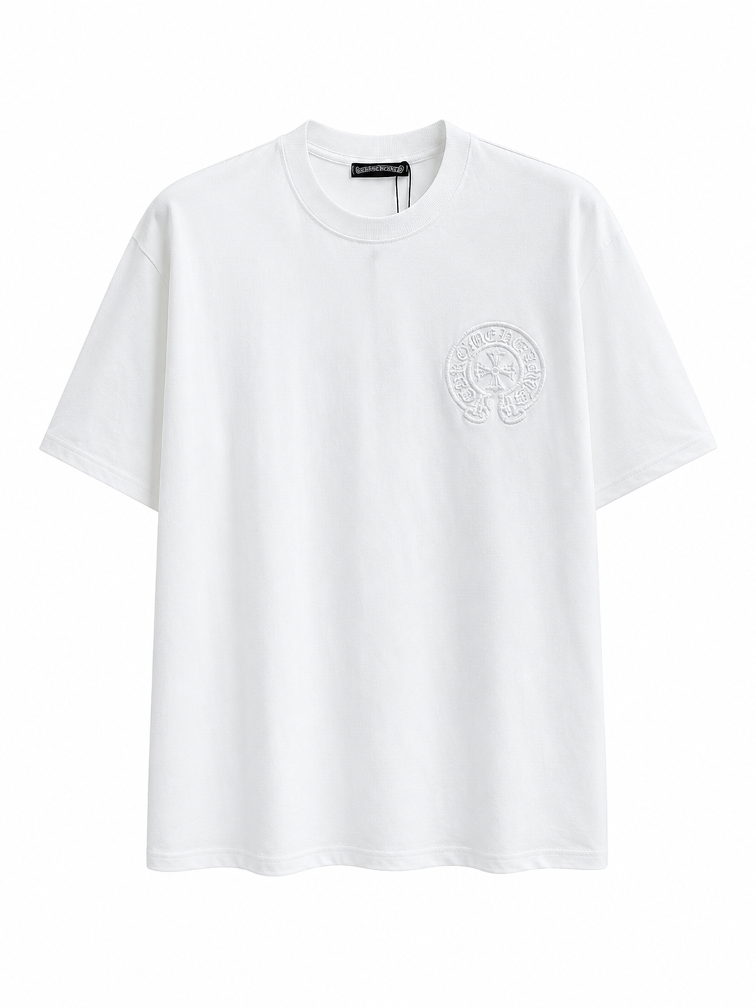 Chrome Hearts Horseshoe Logo Pocket T-Shirt-White